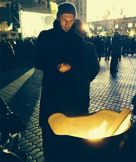 Євген Левченко на Евромайдані. Фото - Instagram.com